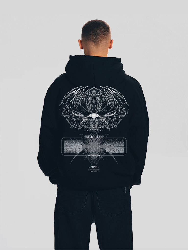 FANTOM Skull Oversized Hoodie